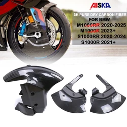 오토바이 프론트 펜더 켈리퍼 라디에이터, 순수 건조 탄소 섬유, BMW M1000R M1000RR S1000RR S1000R 2023 2024 2025 용 액세서리