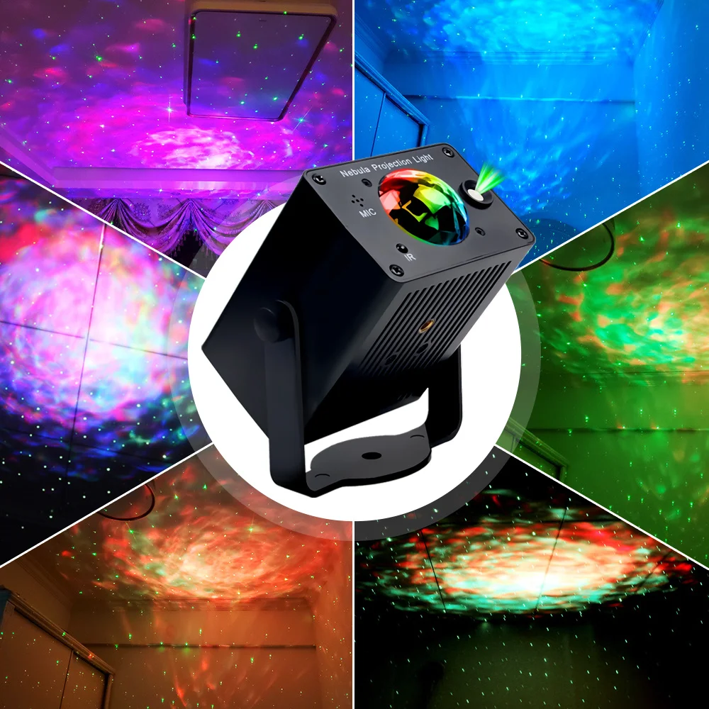 RGB LED Disco Magic Ball with Patterns Laser Projector DJ Party Holiday Bar Christmas Stage Lighting Effect High Quality