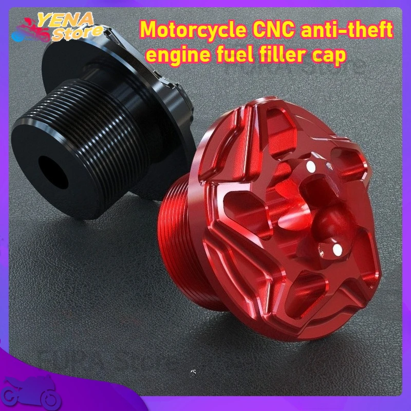 

The motorcycle CNC anti-theft engine fuel filler cover is suitable for the Dongfeng 250SR, 250/150/400NK, 650GT/MT/ Guobin