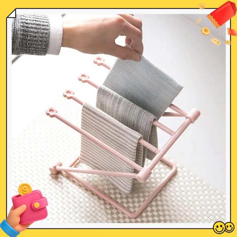 

A89Q-Dishwashing Cloth Holder, Foldable Vertical Rag Rack, Kitchen Towel Rack, Dishwashing Cloth Storage Rack