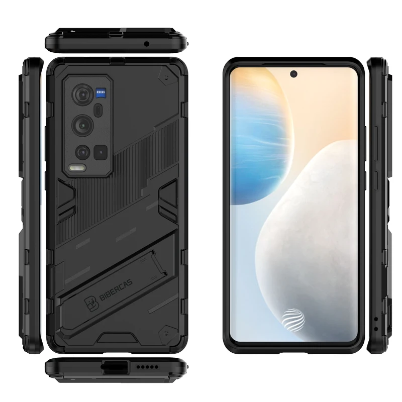 Case For Vivo X60 Pro Plus Cases Fashion Armor Stand Phone Cover For Vivo Y51A IQ007 360Multi-Directional Protection Shell