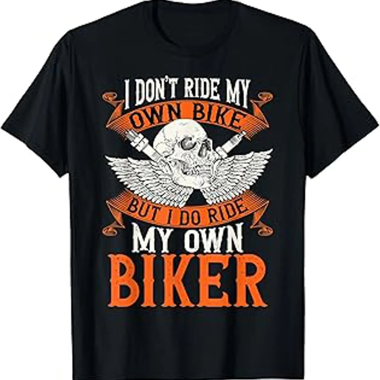 Biker I Don't Ride My Own Bike But Do T Shirt vintage Washed Top For Everyday Wear Versatile Casual Breathable fashion
