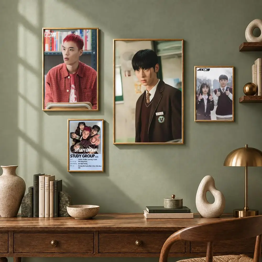 Trending TV Series S-Study GroupS Poster HD Self-Adhesive No Residue After Removal Ideal for All Kinds of Wall Decor