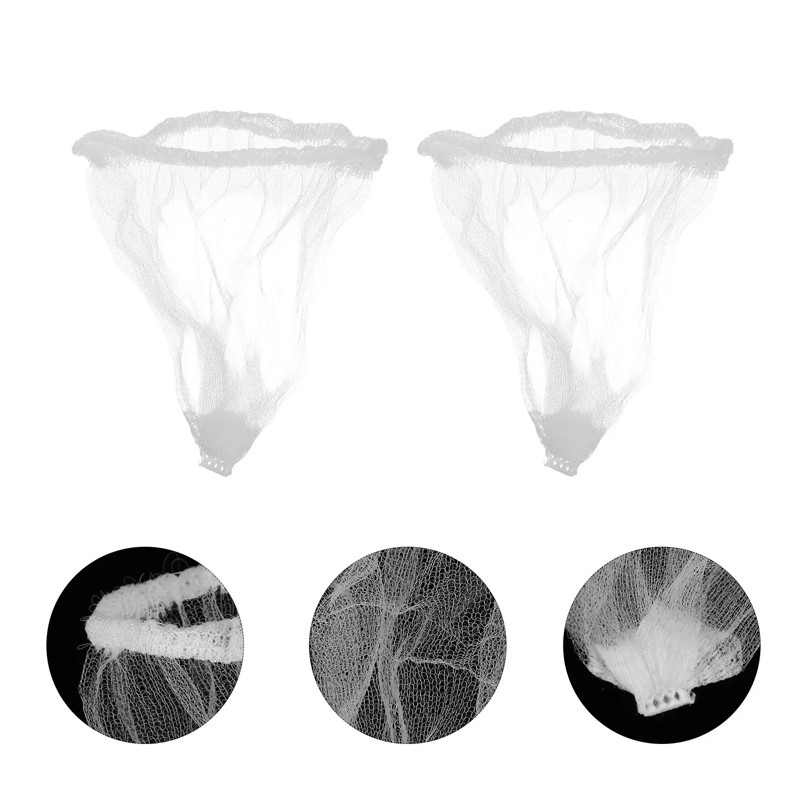 

100Pcs Kitchen Sink Waste Filter Mesh Bags Elastic Food Catcher Drain Strainer Garbage Disposal Filter Net Anti-Clogging