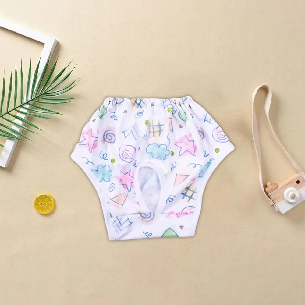 Dog Heat Cycle Pants Dog Diaper for Female Dogs Female Dog Menstrual Pants with Elasticity Cartoon Pattern Prevent Heat for Dogs