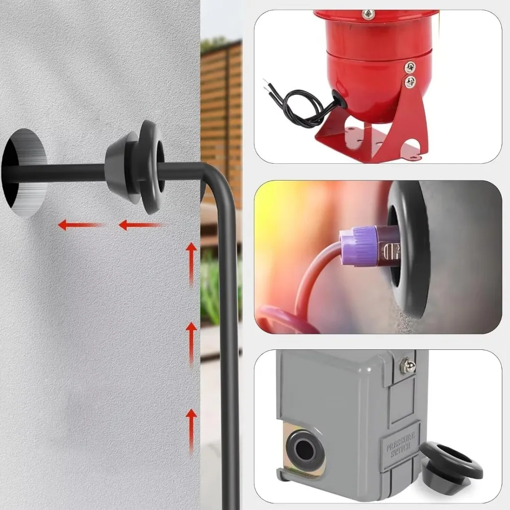 420pcs/70pcs Rubber Grommet Kit Cable Protector Anti Friction Wiring Hole Plug Wiring Blanking Grommet Plumbing Gasket Rings