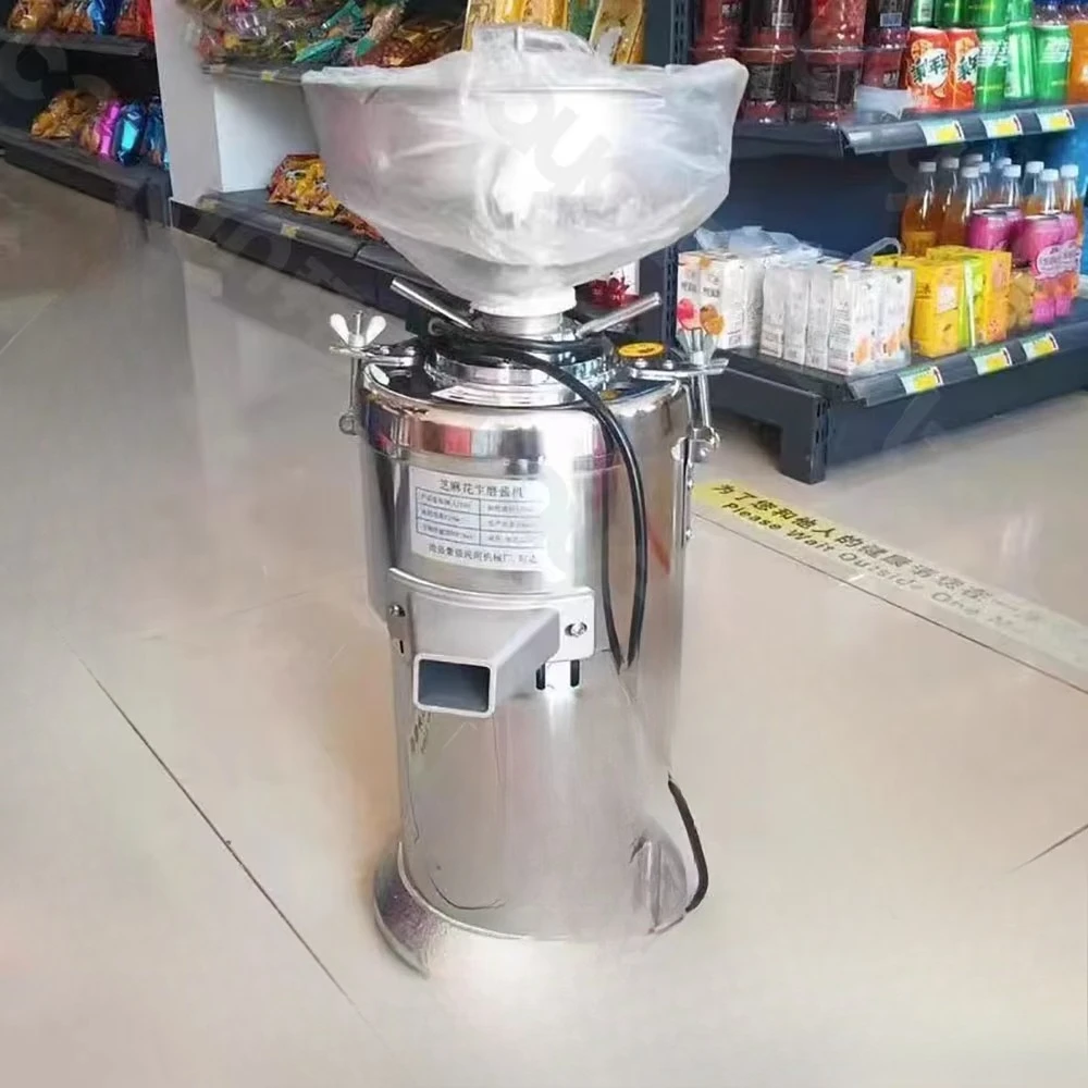 Mini Peanut Butter Maker Electric Automatic Nut Tahini Grinder Home Commercial Small Grinding Equipment