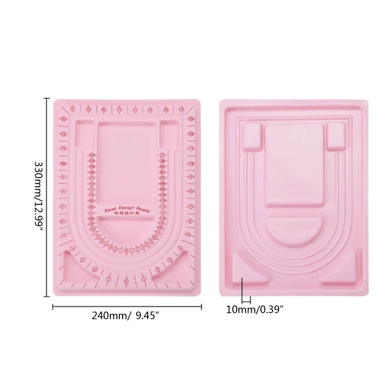 Beading Board Tray U-Shaped Channels for Girl Necklace Beading Jewelry Making