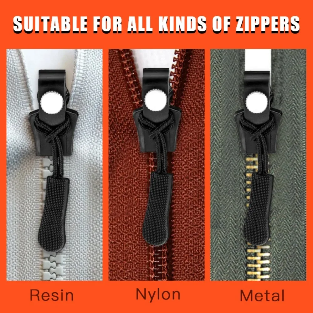 Durable Zipper Cabeça Repair Kit, DIY removível instantâneo Zipper Extrator, Ferramentas de costura, Metal Suitcase, 3 Tamanho Diferente, Conveniente