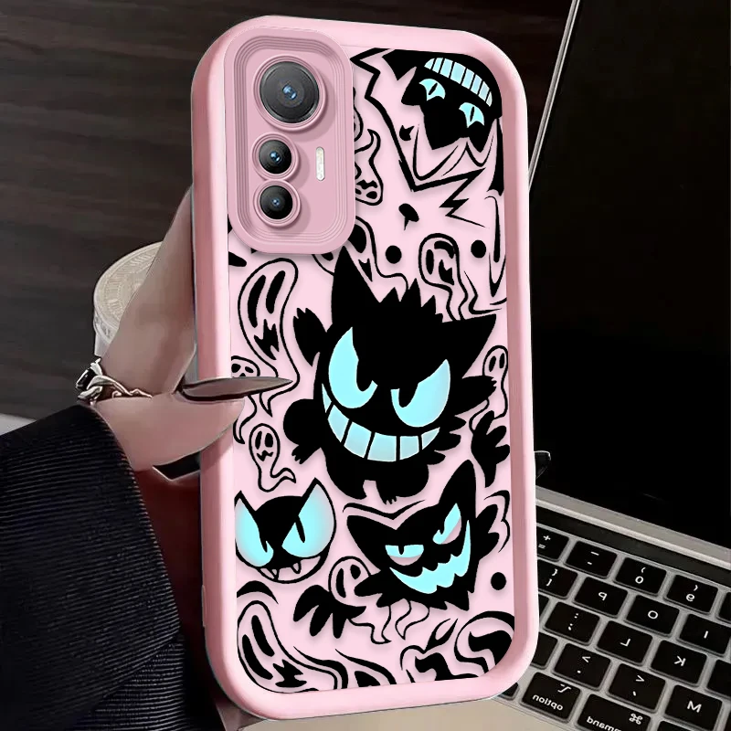 Funda Pokemon Playful Mischief Gengar a prueba de golpes para Xiaomi Mi 15 Ultra 14 13 12 12S 12X 11 Lite 5G NE 13T 12T 11T 14T Pro