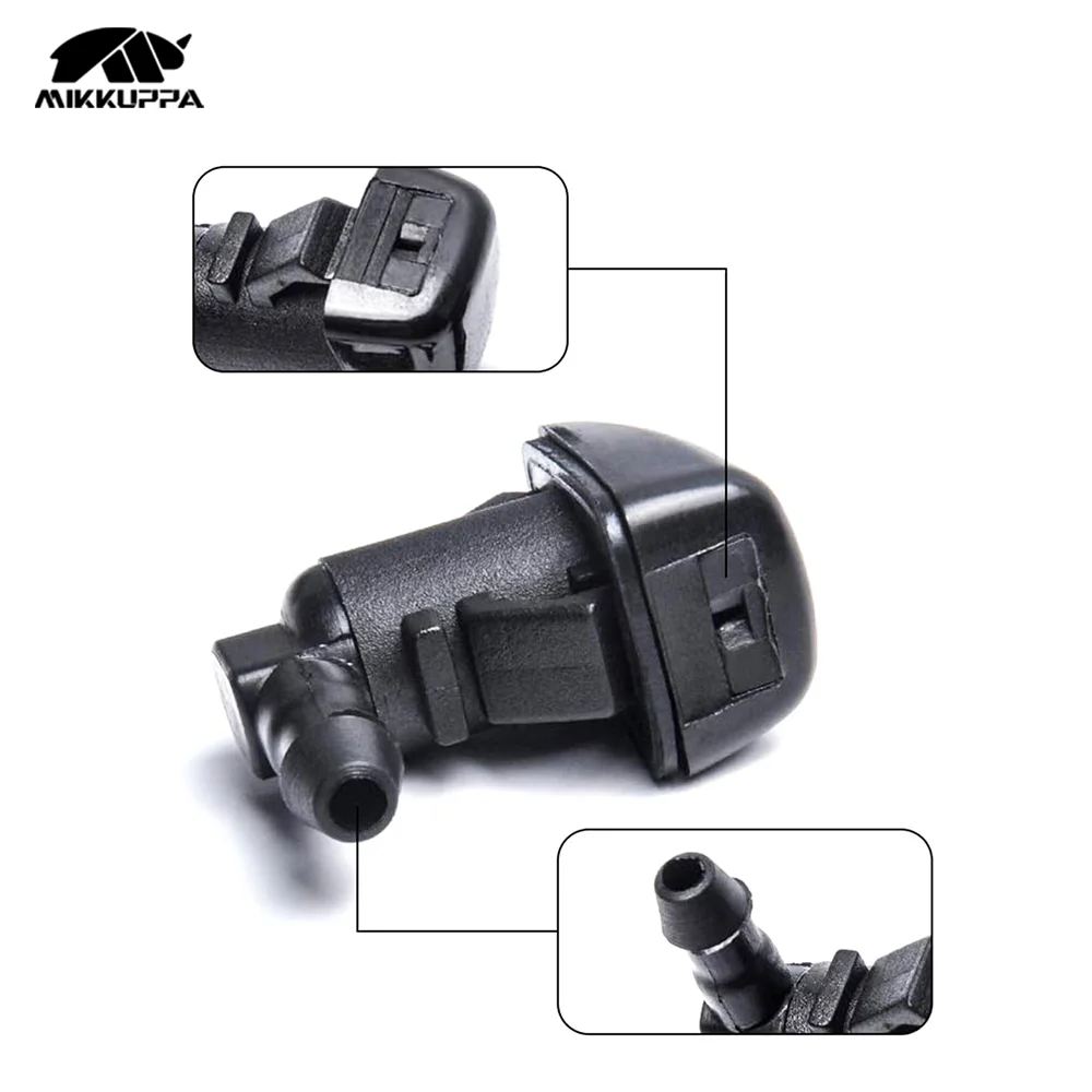 MIKKUPPA 2Pcs Front Windshield Washer Nozzle Spray Jet OEM 7T4Z-17603-A 8S4Z-17603-AA for Ford Lincoln SUV