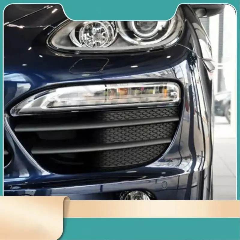 

1 Set Front Upper Bumper Foglamp Trim Strip For Porsche Cayenne 11-14 95850568520 95850568620 95850587720 95850587820-N31R