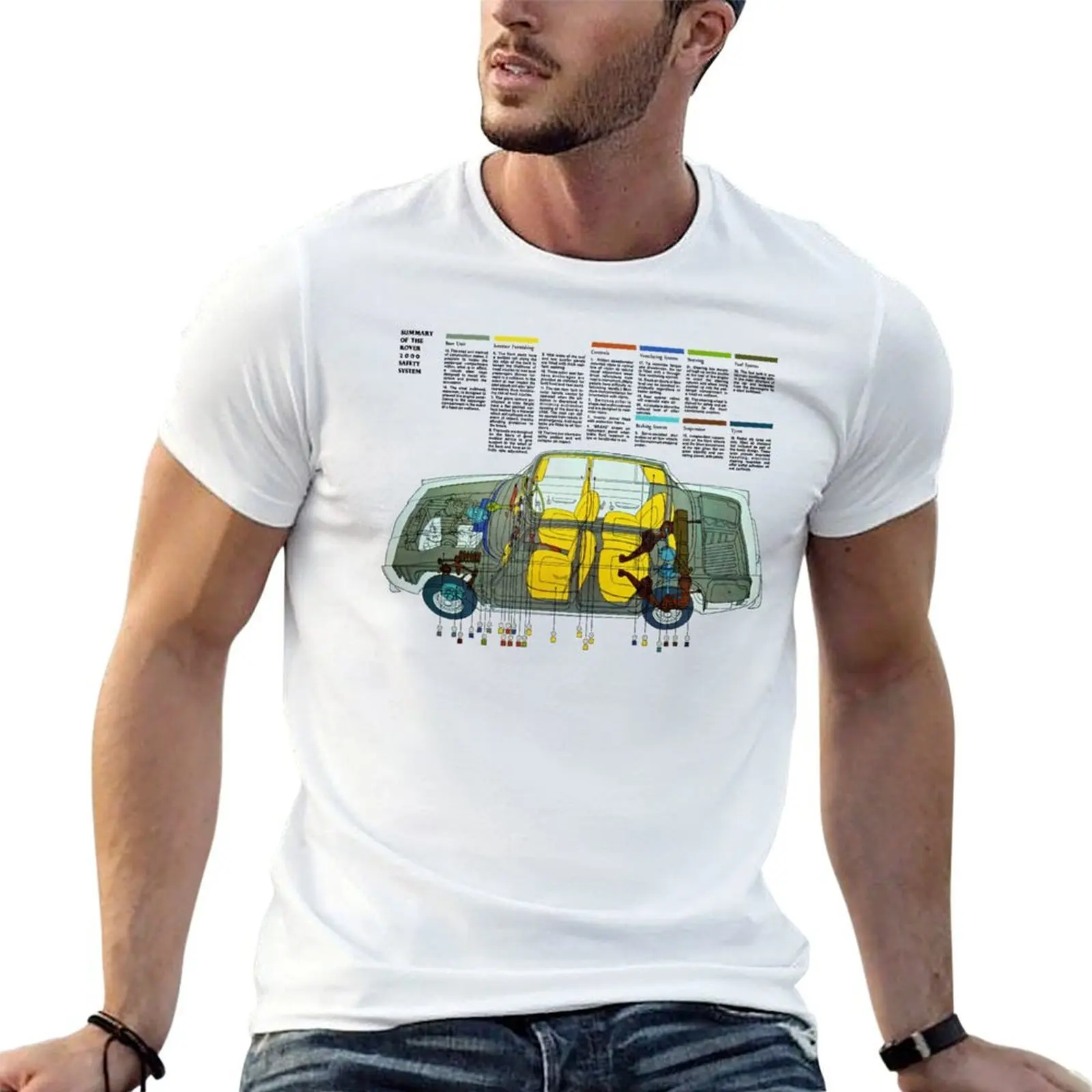 ROVER P6 2000 T-Shirt sweat hippie clothes mens tall t shirts