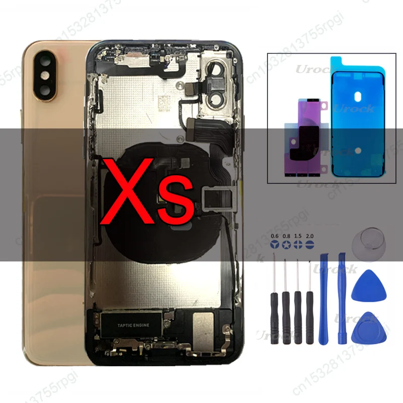 

Full Assemble Housing For iPhone Xs 5.8" Backshell Battery Door Cover Middle Frame Panel with Glass Chassis Replacement Parts