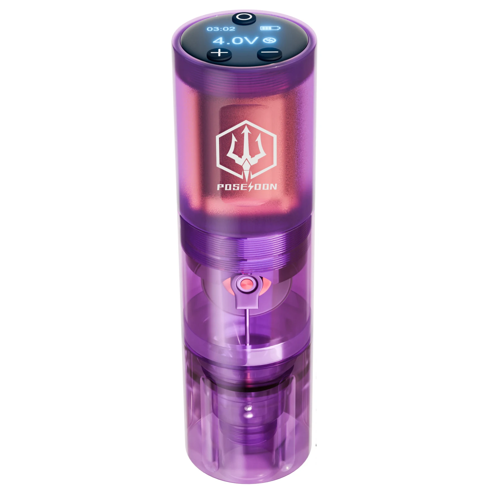 

POSEIDON HM138 тату-машина горячая фиолетовая беспроводная ручка для татуировки с мощным пользовательским двигателем для профессионального татуировщика