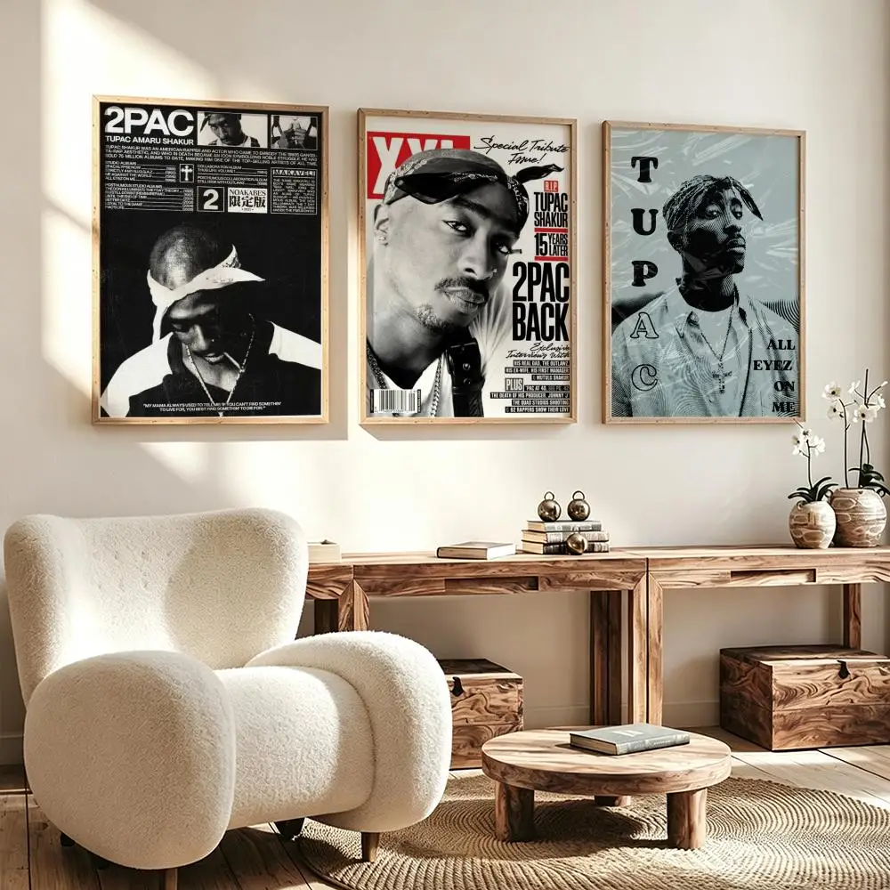 Modern Aesthetic Wall Art Poster music 2Pac Poster for Office Home Decor Interior Large Wall Picture Print