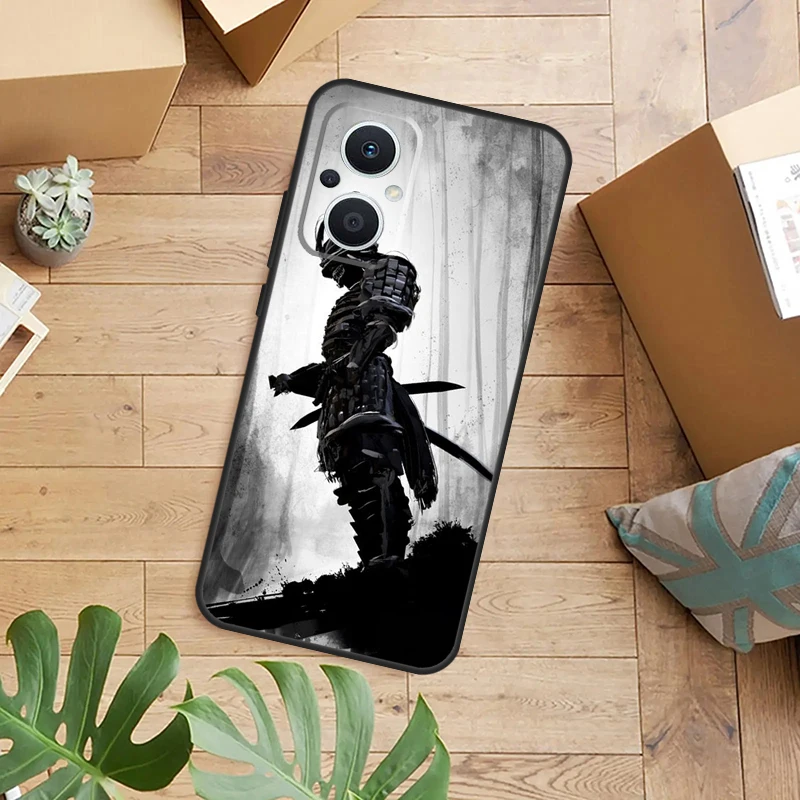 Funda de teléfono samurái japonés de Anime para OPPO Reno 14 12 11 13 F 10 Pro 8T 8 Lite OPPO Find X9 X8 X6 X5 Pro contraportada