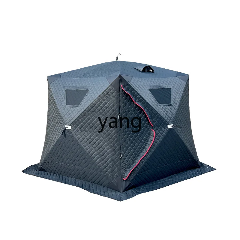 LH Quick Open Ice Fishing Tent Thickened Padded Cold Fishing Tent Snow Fishing House