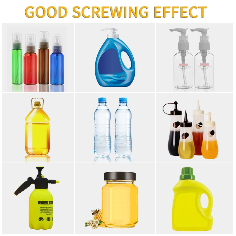 Mesin Penutup Botol Jus Otomatis Pneumatik Kecepatan Tinggi Grosir, Mesin Penutup Sekrup Meja