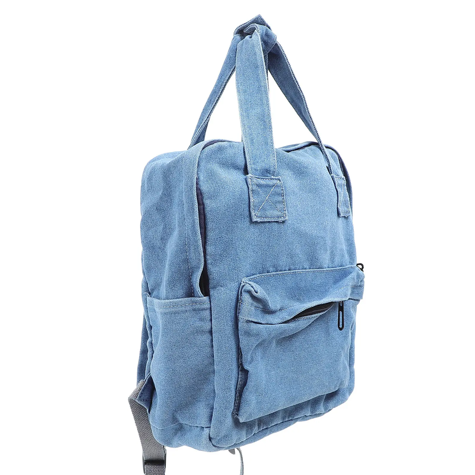 

Стильный синий джинсовый рюкзак большой вместимости, многофункциональный школьный ранец для мальчиков и девочек, повседневный дорожный рюкзак из денима