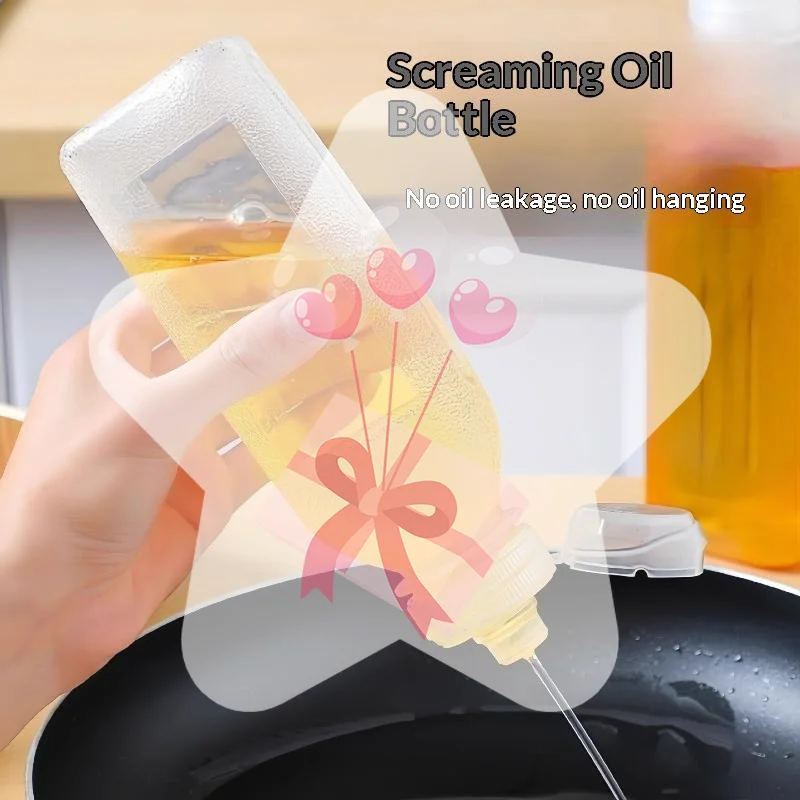 Food Grade Squeeze Oil Dispenser Bottle Leak Proof Drip Free Perfect For Home Kitchen Cooking Baking
