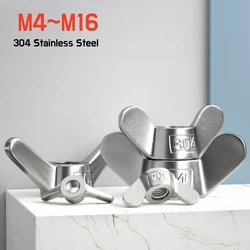 1~5pcs M4 M5 M6 M8 M10 M12 M14 M16 304 A2 Stainless Steel Butterfly Nuts Wing Nuts Special-shaped Hand Screw Nut Claw Nut