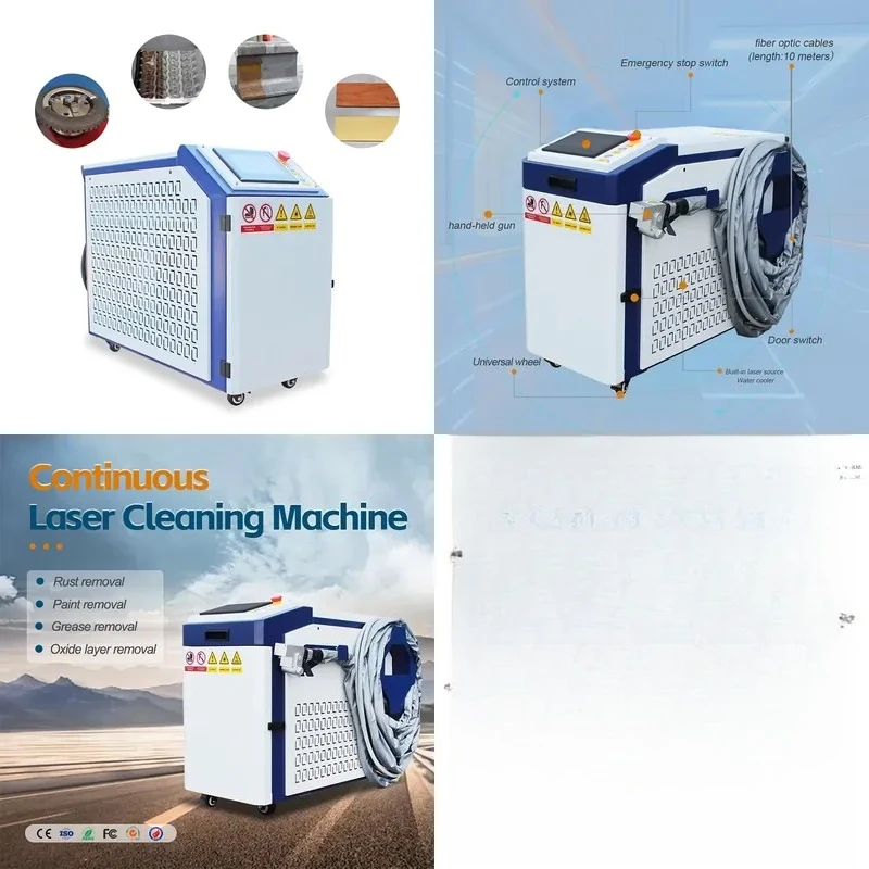 fo XM 1000W 1500W 2000W 3000W Continuous Derusting Cleaning Machine