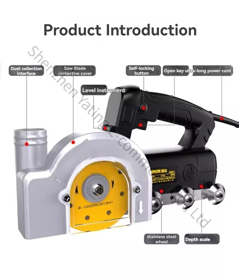 

1PC Meisew Electric Seam Cleaning Machine Beauty Grout Construction Floor Tiles Ceramic Tiler Dust-free Joint Opening Slotting