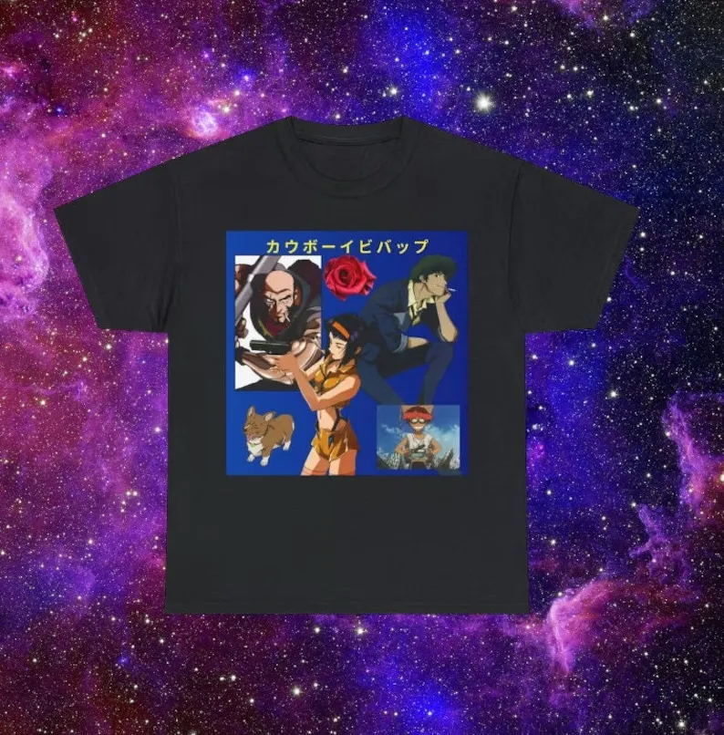 

Винтажная аниме рубашка | Космический ковбой | Вы собираетесь носить эту весовую рубашку | Винтажная аниме футболка