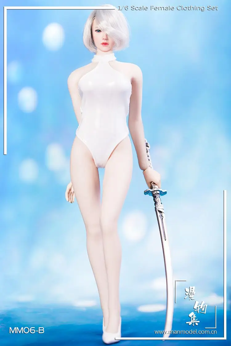 

1/6 scale Female Leather sexy Swimsuit 2B MM06 Neil Clothes for 12 inches TBLeague JIAOU Action Figures body model