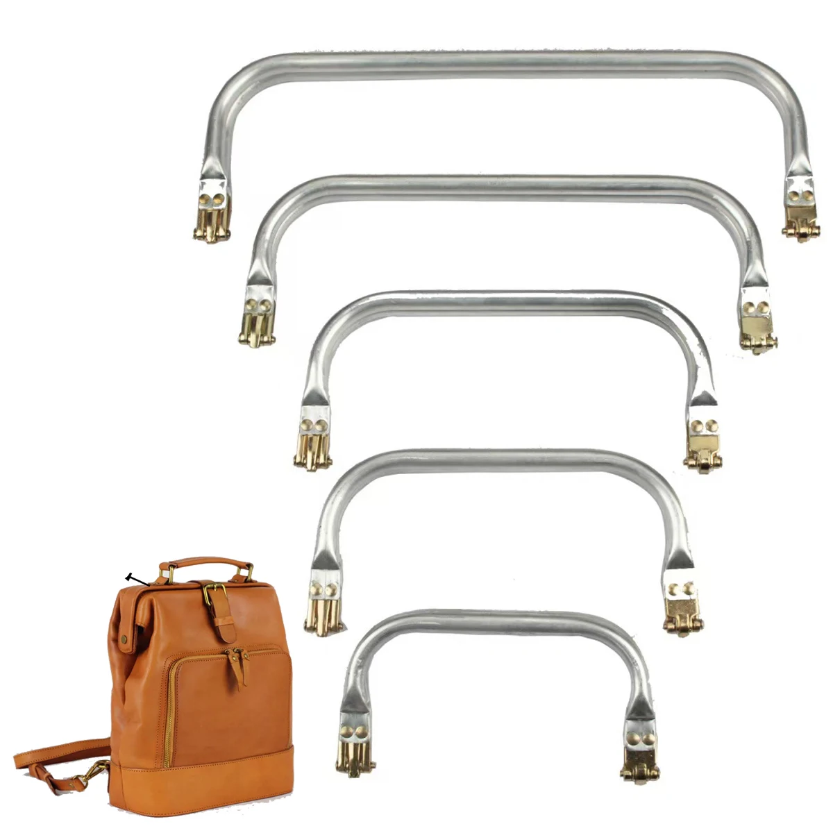 

Silver Metal Bag Frame For Purse Backpack Handbags Purse Frame Metal Aluminium Tube Frame Bag Handle Accessories For Bags Parts