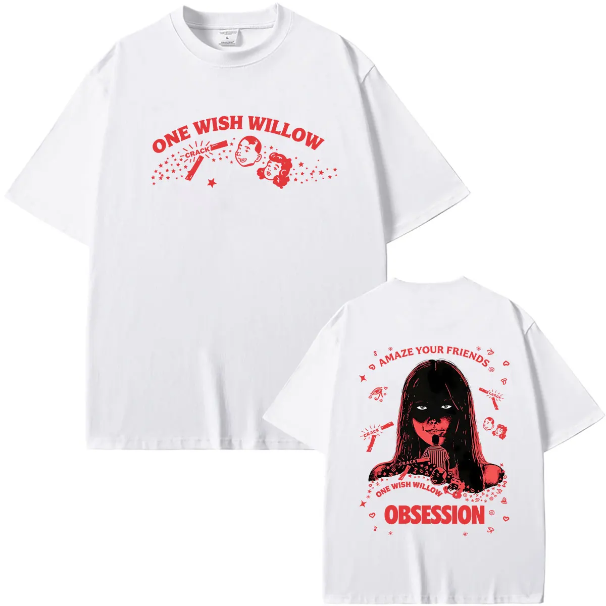Horror Movie Obsession Nikki Freeman One Wish Willow Graphic T-shirt Men Women Fashion Casual Oversized Tshirt Male Cotton Tees