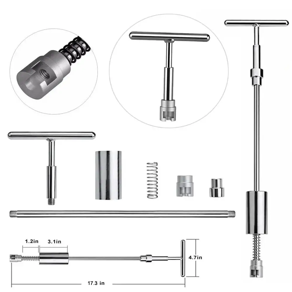 Carro Corpo Dent Extrator Repair Tools, Paintless Dent, Metal T Extrator, Kit de ventosa para Oficina Utomotive, Granizo Pit Mec