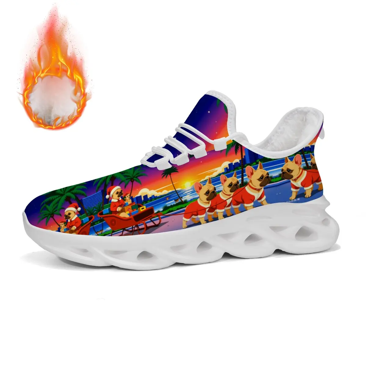 

Ink-wash Black White Color Scheme Galaxy Dragon Soaring Fashionable and Individual Lace-up Casual Shoes Couple's Sports Shoes