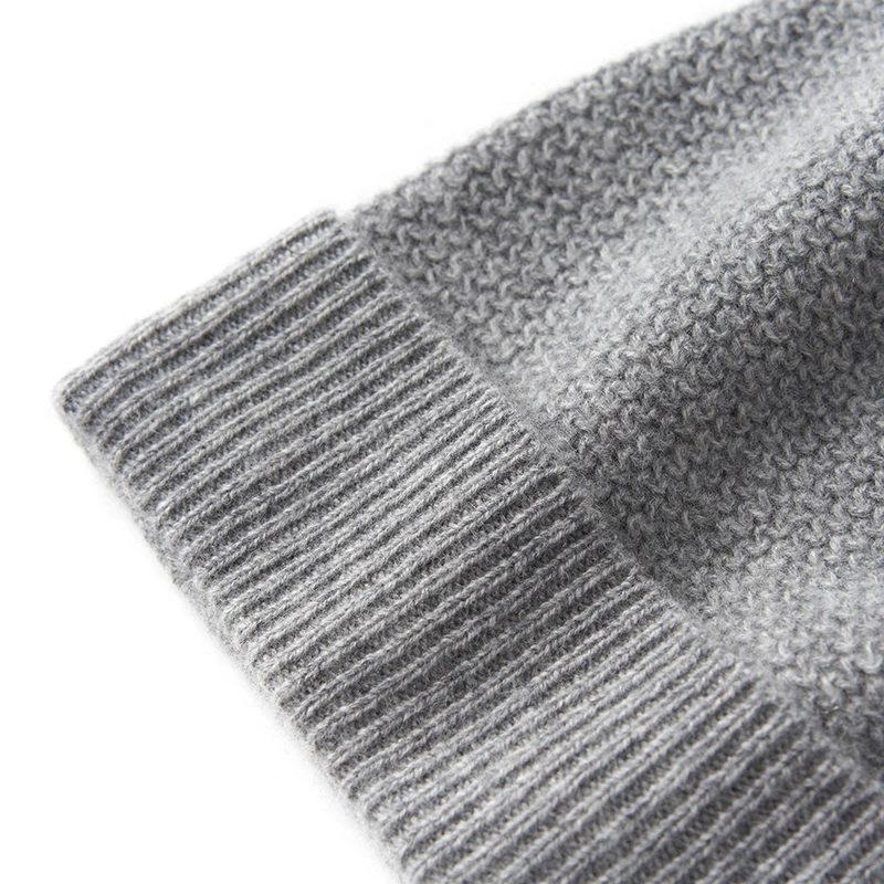 Winter New Men\'s Hats 100% Cashmere Knitted Headgears Soft Warm Casual Thick Man Cap 3Colors High Quality Skullies Men Solid Hat