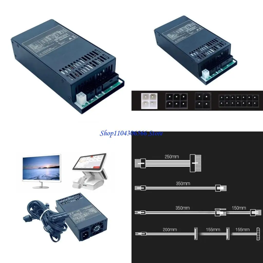 

02DD Mini PSU Power Power Power 1u 400W Small Desktop PC Power Power