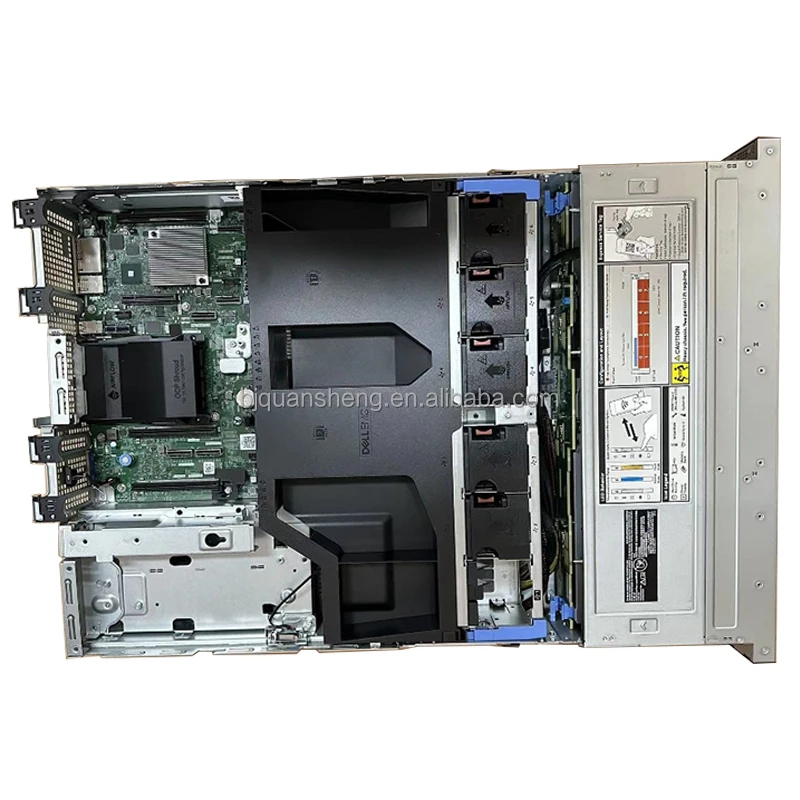 حار بيع Dells PowerEdge R750xs خادم الرف 8LFF PERC H355 2*800 واط 32 جيجابايت DDR4 الذاكرة 2U شكل عامل