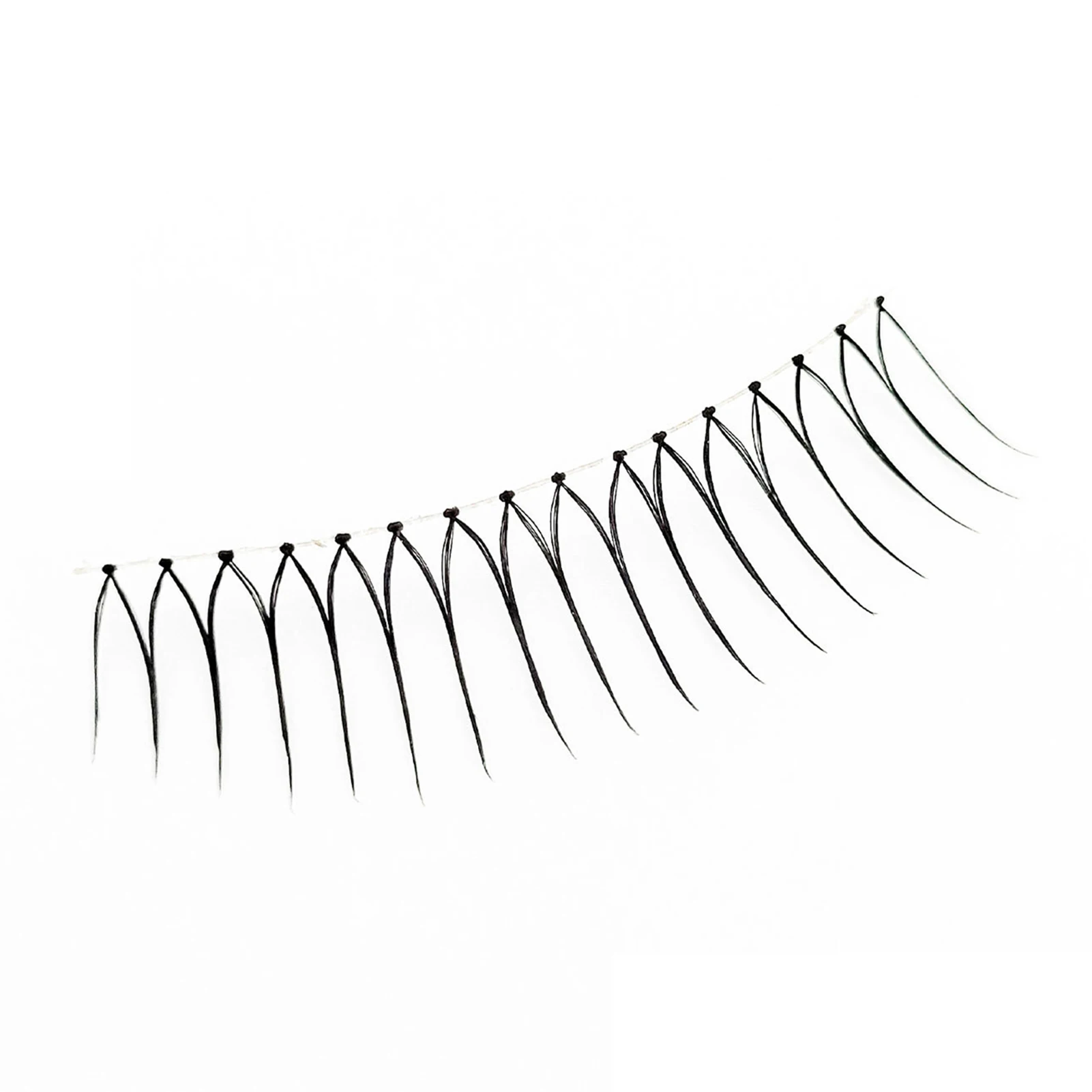 Ciglia finte coreane a forma di U strisce piene 9-12mm C Curl Volume naturale Ciglia finte sottili per le donne cosplay Trucco ciglia quotidiane