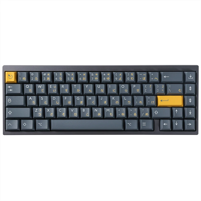 PBTfans Twist R2 Keycap Set PBT Custom Vintage grey Blue Keyboard Cap Cherry Profile Gaming Key Cap per regalo tastiera meccanica