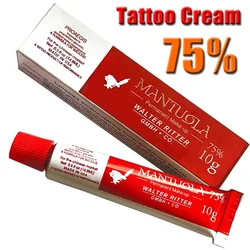 10PCS  75% Tube Tattoo Cream Before Permanent Makeup Microblading Eyebrow Lip Body MANTUOLA 10g