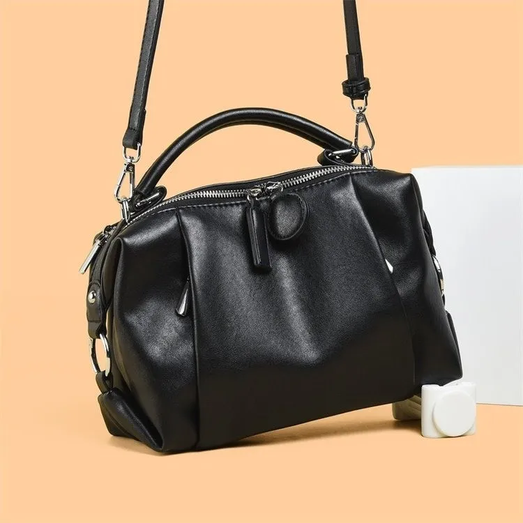

High quality design zipper shoulder bag, large capacity women's handbag, casual women's chain strap crossbody bag