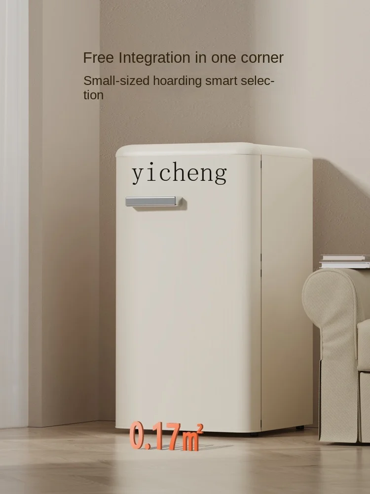 Retro Refrigerator First-Class Energy Efficiency Double Door Freeze Storage Small Household