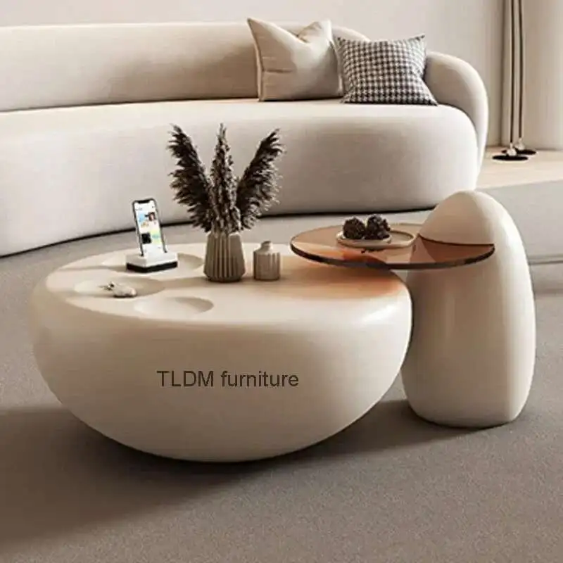 

Minimalist Bedroom Coffee Tables Side White Luxury With Coffee Tables Round Design Tables Table Basses De Salon Home Furniture