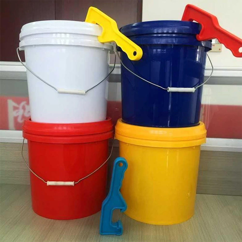 

6 pcs Plastic Paint Can Lid Opener Bucket Wrench Tool Remover AntiRust LongHandle GarageHomeShop