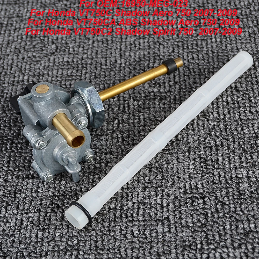 Bomba de interruptor de válvula de torneira de combustível de gás de motocicleta para Honda VT750C VT750C2 Shadow Aero 750 2007-2009 VT750CA ABS Shadow Aero 750