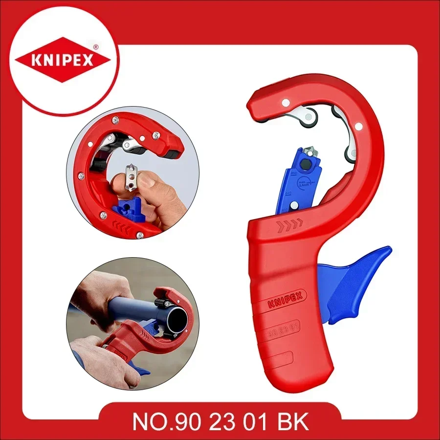 KNIPEX  BK Model DP50 Pipe Cutter for Plastic Drain Pipes and Spring Loaded Two Cutting Edges Pipe Cutter 90 23 01 tool