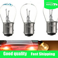 10Pcs DC12V Car LED Turn Singal Light 1157 BAY15D P21W BA15S 581 1156 PY21W BAU15S BAY15D 308 21/5W S25 1141 BA15S Brake Bulbs