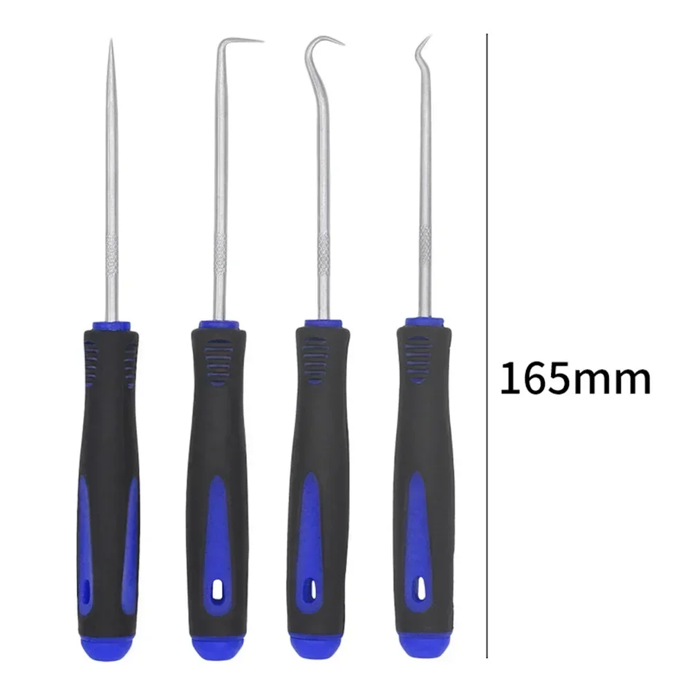 Hot Sale 4Pcs 165mm Car Auto Vehicle Oil Seal Screwdrivers Set O-Ring Seal Gasket Puller Remover Pick Hooks Repair Tools For Car