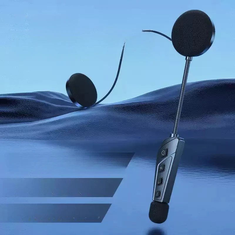 Suitable For Y2 Motorcycle Helmet Bluetooth Headset Two-Way Intercom Ultra Thin Waterproof Built-In Riding Earphone