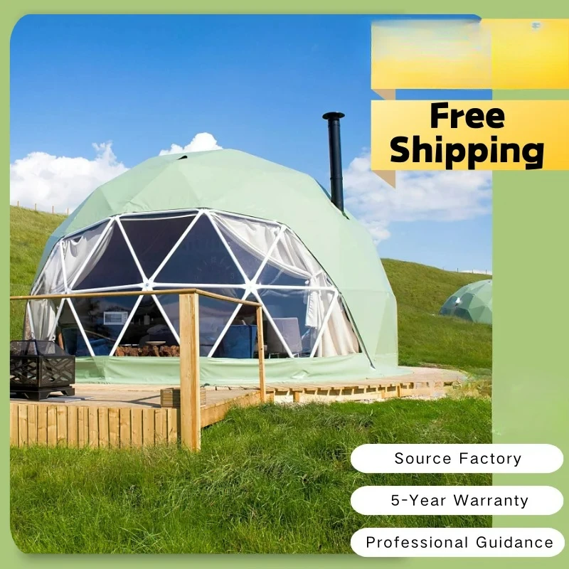 Cúpula de Ging de lujo al aire libre del complejo del hotel de la tienda esférica de la tienda personalizable transparente